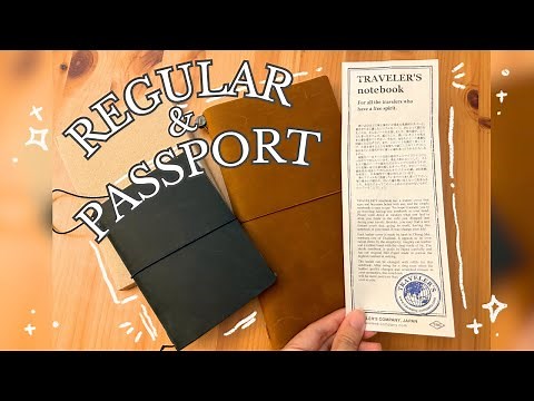 My first Traveler's Notebook! | Unboxing & Set Up | Regular & Passport