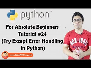 Try Except Exception Handling In Python | Python Tutorials For Absolute Beginners In Hindi #24