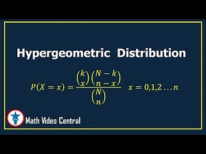Hypergeometric Distribution - Part 1| Statistics and Probability | Math Video Central