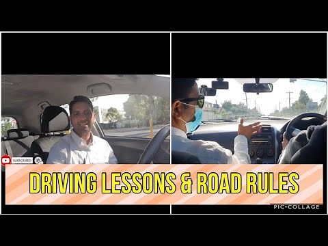 Driving lesson and road rule on testing route Broadmeadows Australia
