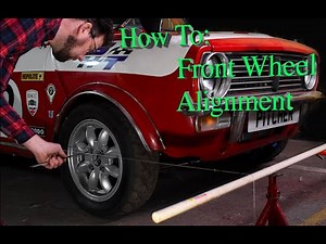 How to measure and adjust front end wheel alignment