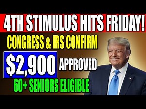 4th Stimulus GOES LIVE FRIDAY: $2,900 Check Deposit Confirmed by Congress & IRS