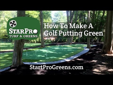 How To Make A Backyard Golf Putting Green