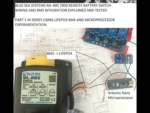 BLUE SEA ML-RBS Battery Switch for LIFEPO4 Lithium with BMS for Sailboat - PART 1