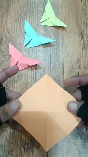 Easy DIY Paper Butterfly. Perfect Craft for Beginners! #shortscraft #paperbutterfly #papercrafts