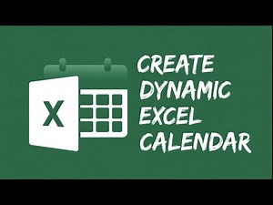 How to Create a Dynamic Calendar in Excel | Fully Automated Step-by-Step Tutorial!