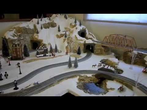 How to make a Christmas Village Railroad