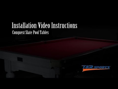 How to assemble/install a Slate Pool Table from T&R Sports(trsports tr-sports)?