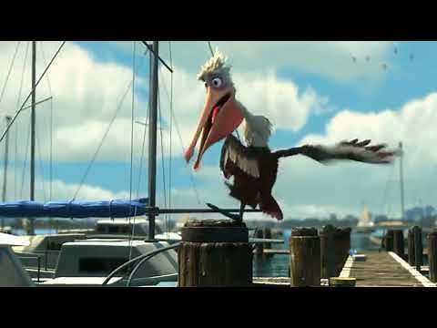 Finding Nemo (2003) Pelican Eats Fish Scene