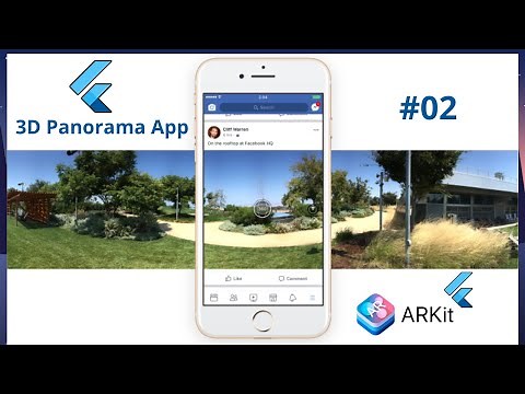 Augmented Reality in Flutter - Flutter 2 ARKit Tutorial 02 - AR Panorama 360 Image Camera App Course