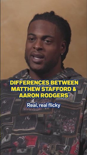 Matthew Stafford & Aaron Rodgers' different QB styles 👀 #nfl #shorts #rams