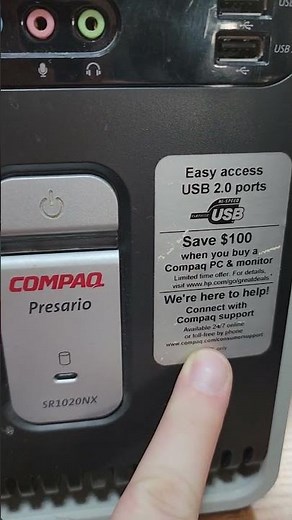 Compaq Presario SR1000 Intro #Shorts #Retro #Computer #compaq