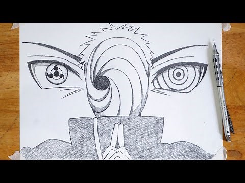 How to Draw Obito Uchiha Step-by-Step | Obito Drawing - Easy To Draw