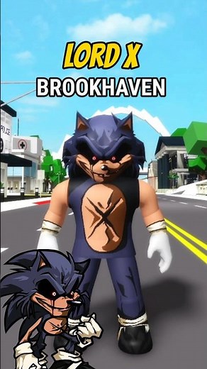 How to make LORD X in brookhaven (Sonic.exe) #shorts