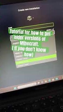 How to get older versions of Minecraft I guess