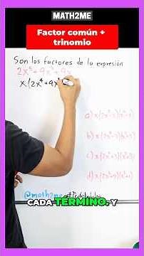 Factor común + trinomio | Aprende a factorizar paso a paso