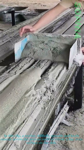 Precast Concrete Slab: Nailing the Mortar Smoothing Step