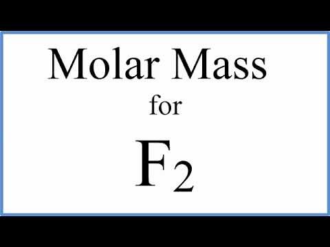 Molar Mass / Molecular Weight of F2: Fluorine gas