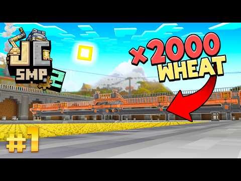 I built a MASSIVE Wheat Farm in Create Mod! Just Create 2: Ep 1