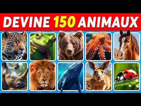 Devine 150 ANIMAUX en 3 secondes | Facile, Moyen, Difficile, Impossible