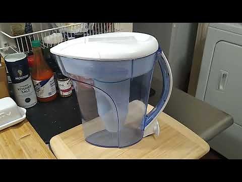 How to replace ZERO WATER pitcher water filter (every 2 to 3 months)