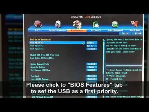 USB Booting on GIGABYTE Mainboard