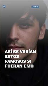 ¿Cómo se verían los famosos si fueran emos, según la IA? #shorts