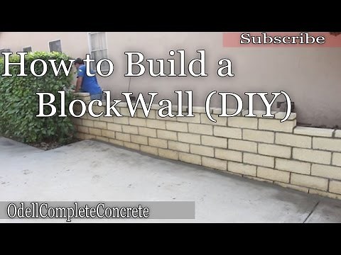 How to Build a block wall (DIY)