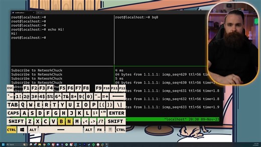61K views · 1.3K reactions | how to create, rename, and teleport between tmux windows like a ninja  | NetworkChuck | Facebook