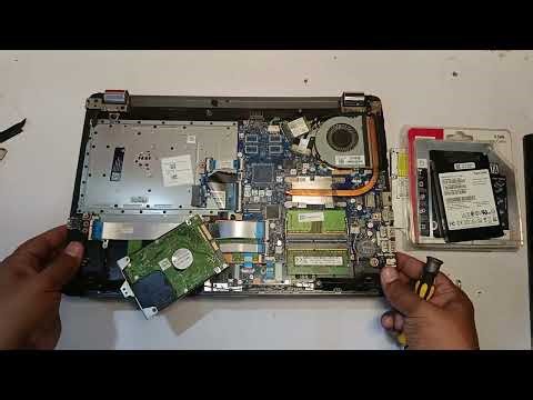 Hp 250 Laptop SSD upgrade with HDD drive | HP 250 Laptop Disassembly