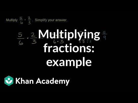 Multiplying two fractions: example | Fractions | Pre-Algebra | Khan Academy