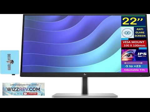 HP 22" FHD IPS Monitor with 5ms Response Time Anti Glare Flicker