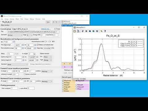 EXAFS : Athena - Fe dataset with O/S Paths