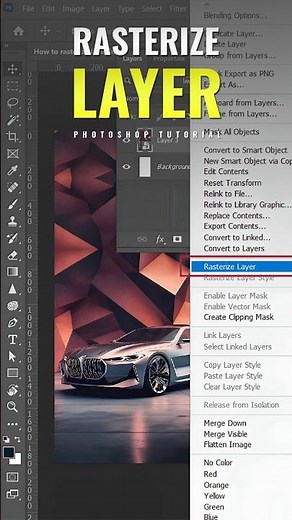Stop Using Photoshop Without Knowing This | How to Rasterize a Layer in Photoshop Explained