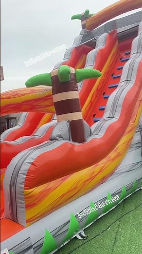Inflatable Water Slides Commercial Pool, Bounce House Water Slide Combo for Summer Party Events