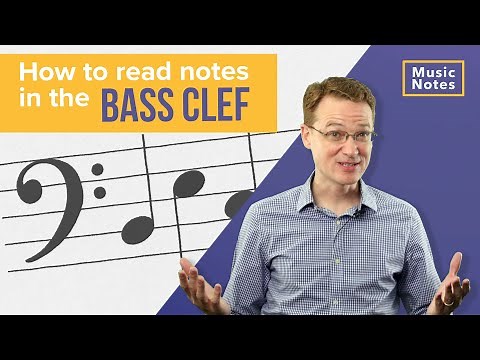 How to Read Bass Clef Notes on Staff with Guide Notes