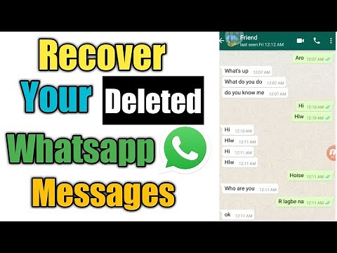 How To Recover Your Deleted Whatsapp Messages | Restore Whatsapp Messages