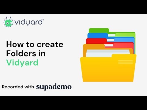 How to Create Folders in Vidyard