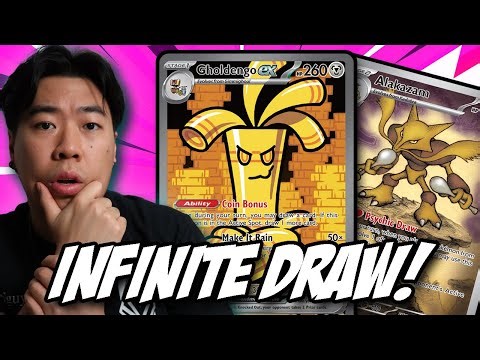 This Deck Has INFINITE DRAW POWER | Gholdengo Ex with Alakazam Pokémon TCG LIVE Gameplay