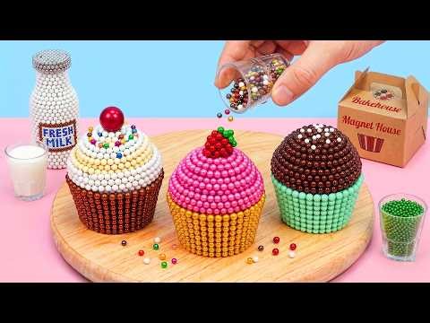 How To Make Perfect CUPCAKES From Magnetic Balls (Satisfying - DIY) | Magnet House