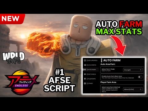 [🎄] Anime Fighting Simulator: Endless Script | Auto Farm Stats, Area Farm, Players Farm, Max Stats