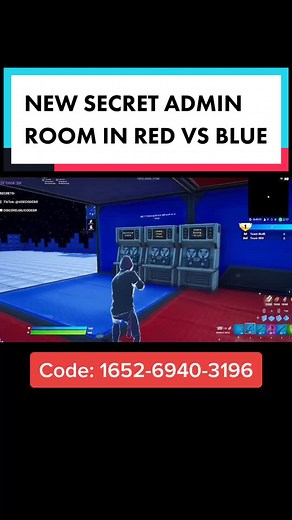 Super secret admin room location in RED VS BLUE 👀 #fyp #fortnite #redvsblue