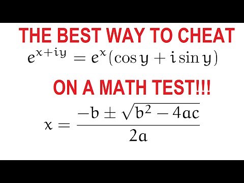 Best way to cheat on a math test