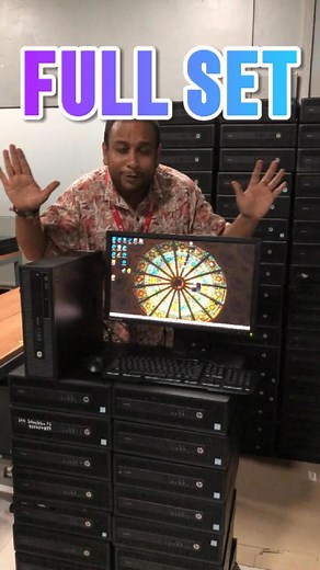 Full Set PC - Core i5 wih 22" wide monitor -Rs 29,000 | Usedcomputers.lk