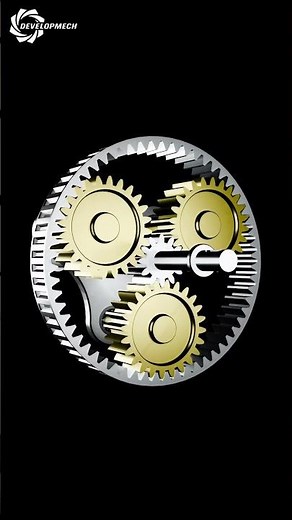 Planetary Gear Mechanism | Sun Gear & Ring Gear Rotating | Visit: https://youtu.be/5pK4eLSZRWw