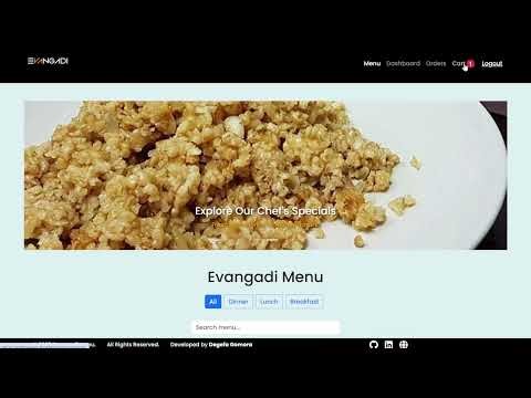 #Evanagdi MENU, #Evangadi INC,