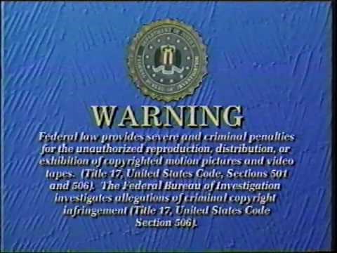 The Evolution of the FBI Warning