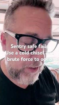 Sentry safe fails to open, how to open with brute force