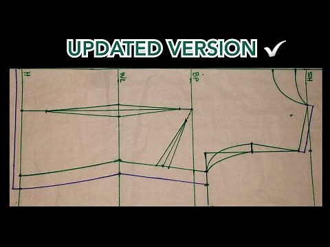 (UPDATED) Basic Bodice Pattern Tutorial | Beginners sewing video