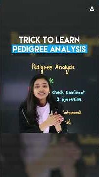 Pedigree Analysis Trick: Dominant/Recessive, X-linked/Autosomal | Shivani Ma'am NEET 2026